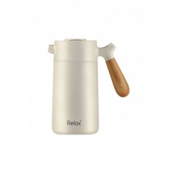 RELAX 1400ML STAINLESS STEEL THERMAL CARAFE - D3314 BEIGE