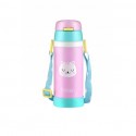 RELAX 360ML 18.8 STAINLESS STEEL KIDS THERMAL FLASK WITH STRAW - PINK