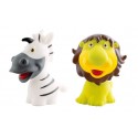 Simple Dimple My Toy - Premium Animals Vinyl Toy Zebra & Lion (2pcs Set)
