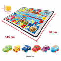 Simple Dimple My 1st Toy - Classic Car Vinly Toys and Playmat Set
