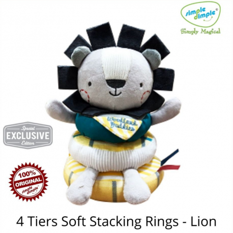 Simple Dimple Stacking Ring Toy (Lion)
