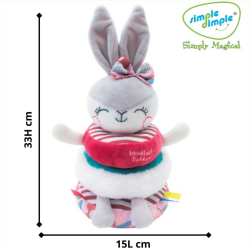 Simple Dimple Stacking Ring Toy (Bunny)