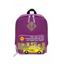 Nick & Nic Foldable Backpack Violet Purple (New York Taxi)