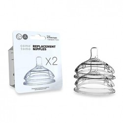 Comotomo Replacement Nipples - Variable Flow (2-Pack)