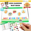 Montessori Kids Learning Busy Book | My Senses Interactive IQ Activity Quiet Books | 安靜書 Early Learning Toddler Age 2 - 8