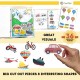 Montessori Kids Learning Busy Book | Transport Interactive IQ Activity Quiet Books | Early Learning Toddler Age 2 - 8