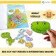 Montessori Kids Learning Busy Book | Dinosaur Interactive IQ Activity Quiet Books | Early Learning Toddler Age 2 - 8