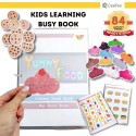 Montessori Kids Learning Busy Book | YummyFood Interactive IQ Activity Quiet Books | Early Learning Toddler Age 2 - 8