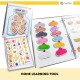 Montessori Kids Learning Busy Book | YummyFood Interactive IQ Activity Quiet Books | Early Learning Toddler Age 2 - 8