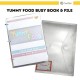 Montessori Kids Learning Busy Book | YummyFood Interactive IQ Activity Quiet Books | Early Learning Toddler Age 2 - 8