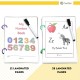 Wipe Clean Book for Kids Practice Writing Tracing Worksheet | A - Z 27 Pages and Numbers | Educational Preschool | Buku Latihan