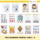 Montessori Customisable Kids Early Learning Busy Book | Buku IQ Interaktif kanak kanak | Quiet Books