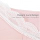 Shapee Lafee Nursing Bra (Purple) - Cotton lace design, wireless, removeable cup