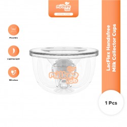 Milkee Lab LacFlex Handsfree Milk Collector Cup (1 cup) - milk cup, breast pump cup, handsfree cup, breastfeeding