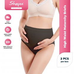 Shapee High Waist Maternity Briefs (2pcs) - Pregnancy & Maternity Underwear, Seamless, pregnant panty