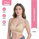 Cozy Nursing Bra (Beige) - wireless, comfort, nursing bra, pregnancy bra, breast feeding bra