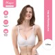 iNVI Nursing Air Bra (Grey) - wireless, airy, nursing clip