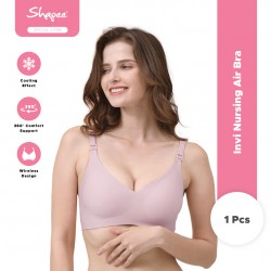 iNVI Nursing Air Bra (Lavender) - wireless, airy, nursing clip