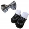  Bumble Bee Baby Bow Tie with Socks Set (Black) 