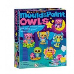 4M Mould and Paint Glow Owls