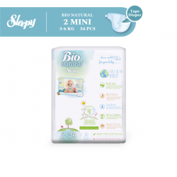Sleepy Bio Natural Baby Tape Diaper Mini S (3-6KG) 34s