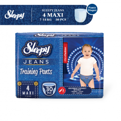 Sleepy Jeans Fashion Training Pants Baby Diaper Maxi L (7-16KG) 30s
