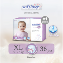SoftLove | Platinum-Baby Diapers | XL size (PANTS) 1 pack