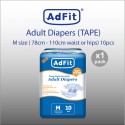 Adfit | Adult diaper | Tape (M size) - 1 pack