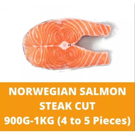 Norwegian Salmon Steak Cut 0.9-1kg (4 to 5 Pieces)