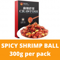 Spicy Shrimp Ball (Frozen Microwave Heated Food) 300g per Pack