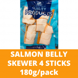 Salmon Belly Skewer 4 Sticks 180g