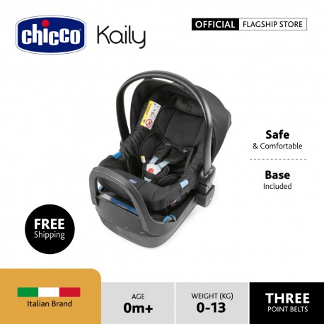 Chicco Kaily Infant Carrier Car Seat with base(ECE R44/04) - Black