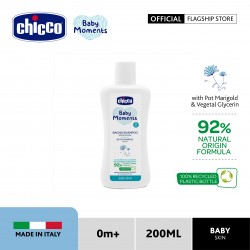 (Baby Skin) Chicco Baby Moments No-Tears Body Wash  and  Shampoo - 200ml
