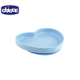 Chicco Easy Plate Silicone Heart Shaped Plate - 9m+ Teal