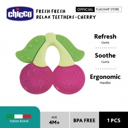 Chicco Fresh Relax Teethers-Cherry 4M+