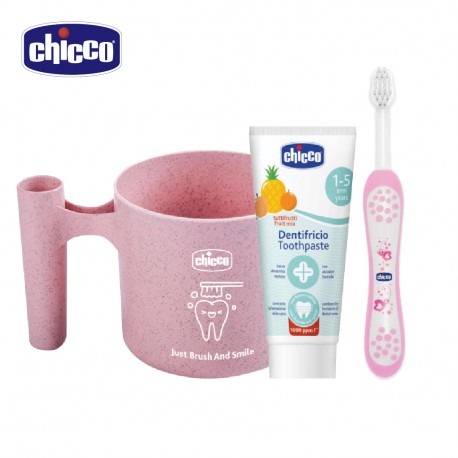 Chicco Oral Care Set (Toothbrush + Toothpaste 50ML + Cup)