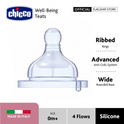 Chicco Well-Being Teats-Silicone-2pcs/pk