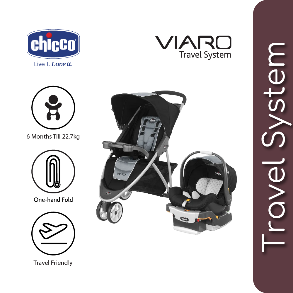 Chicco Viaro Travel System stroller car seat Standard Full Size