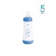 Chicco Perfect 5 PP Silicone Feeding Bottle- 300ml (Pink/Blue) -1pcs