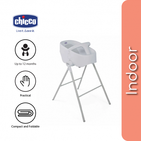 Chicco Bubble Nest Baby Bath Tub - Cool Grey