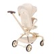 Bebe Amico Two Ways Facing Stroller X7- Black/ Khaki Beige