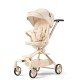 Bebe Amico Two Ways Facing Stroller X7- Black/ Khaki Beige