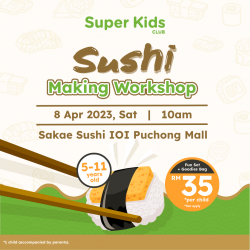 Super Kids Sushi Making Workshop @ Sakae Sushi