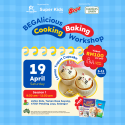 Super Kids BEGAlicious Baking Workshop - Lemon Yogurt Cupcake