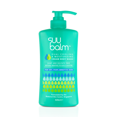 Suu Balm Dual Cooling & Moisturising Cream Body Wash 420ml