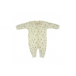 Trendyvalley x Kroderiee Organic Bamboo Long Sleeve Baby Romper (Toy Bear)