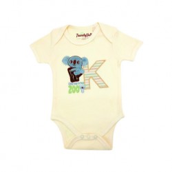 Trendyvalley Organic Cotton Short Sleeve Romper (Koala Zoo)