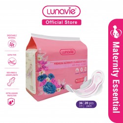 LUNAVIE PREMIUM MATERNITY/OVERNIGHT PADS (36CM)