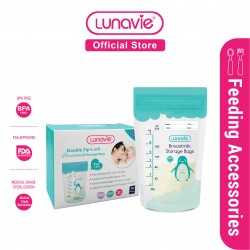 LUNAVIE DOUBLE ZIP LOCK BREAST MILK STORAGE BAG 7OZ