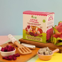 Erio Little Teeny Fruits Freeze - Dried Dragon Fruits 30g (4 Sachets x 7.5g) - Free 1